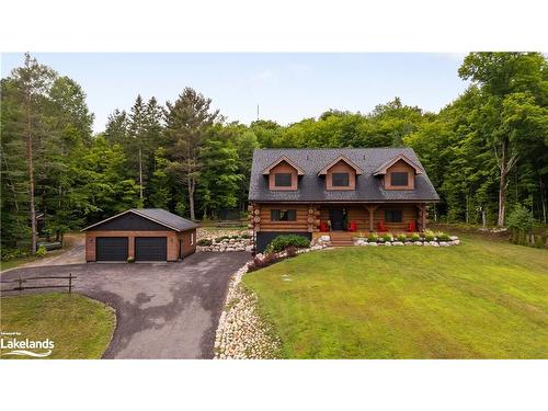 44 North Waseosa Lake Road, Huntsville, ON - Outdoor With Deck Patio Veranda With Facade