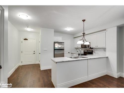 104-391 James Street W, Gravenhurst, ON - Indoor Photo Showing Kitchen With Double Sink