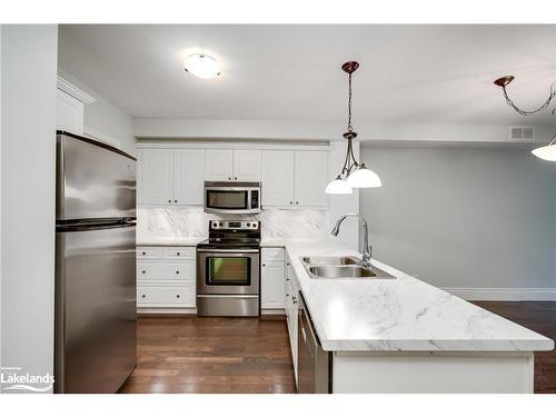 104-391 James Street W, Gravenhurst, ON - Indoor Photo Showing Kitchen With Double Sink With Upgraded Kitchen