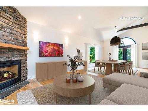 20 Trails End, Collingwood, ON - Indoor Photo Showing Living Room With Fireplace