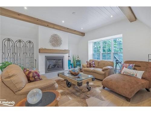 53 Niagara Street, Collingwood, ON - Indoor Photo Showing Living Room With Fireplace