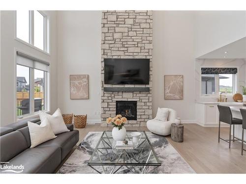 116 Stillwater Crescent, The Blue Mountains, ON - Indoor Photo Showing Living Room With Fireplace