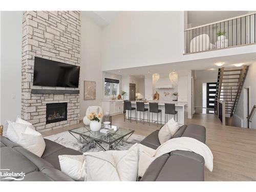 116 Stillwater Crescent, The Blue Mountains, ON - Indoor Photo Showing Living Room With Fireplace