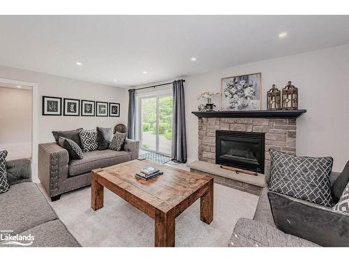 2038 15 Sideroad, Milton, ON - Indoor Photo Showing Living Room With Fireplace