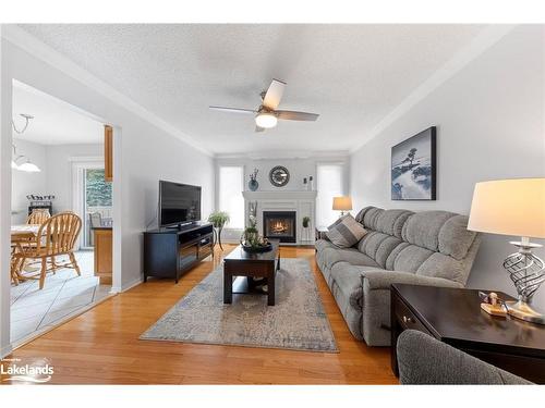 969 Dominion Avenue, Midland, ON - Indoor Photo Showing Living Room With Fireplace