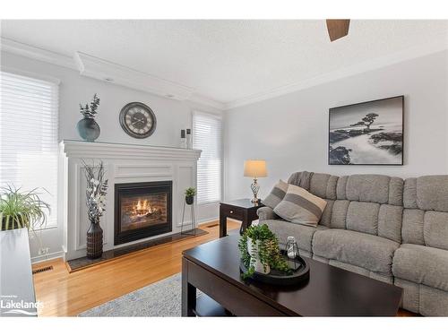 969 Dominion Avenue, Midland, ON - Indoor Photo Showing Living Room With Fireplace