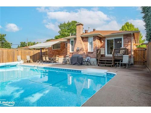 969 Dominion Avenue, Midland, ON - Outdoor With In Ground Pool With Deck Patio Veranda