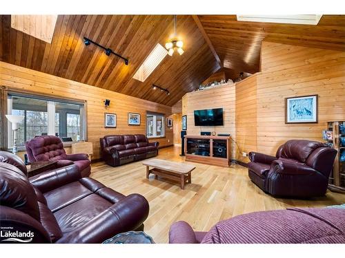 24 Wendy'S Lane, Mckellar, ON - Indoor Photo Showing Living Room With Fireplace