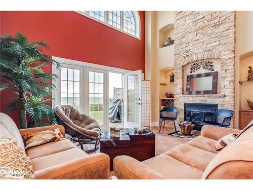 4-209707 26 Highway, The Blue Mountains, ON - Indoor Photo Showing Living Room With Fireplace