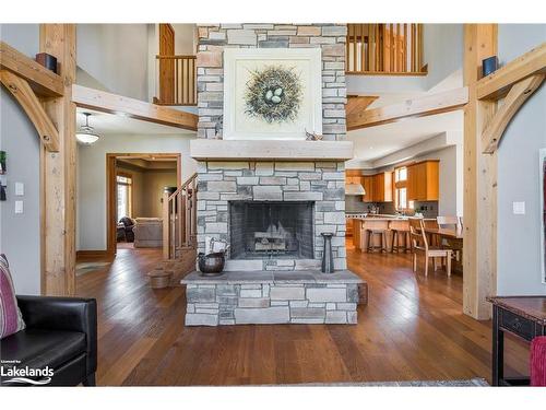 106 Manitou Court, The Blue Mountains, ON - Indoor Photo Showing Living Room With Fireplace