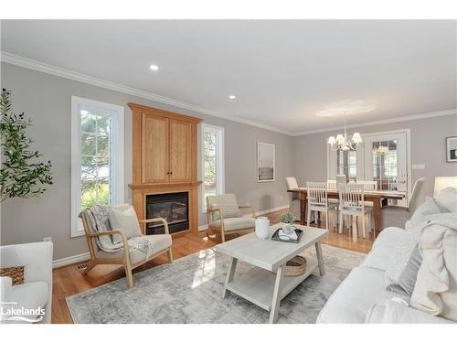 15 Maple Heights Drive, Huntsville, ON - Indoor Photo Showing Living Room With Fireplace