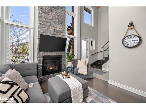 44 Carrick Trail, Gravenhurst, ON - Indoor Photo Showing Living Room With Fireplace