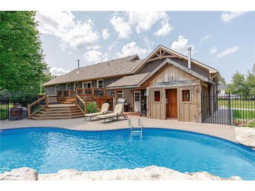 47 Blackburn Avenue, Nottawa, ON - Outdoor With In Ground Pool With Deck Patio Veranda