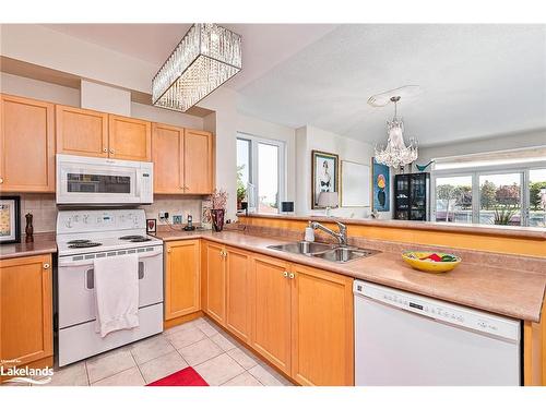 201-34 Bayfield Street, Meaford, ON - Indoor Photo Showing Kitchen With Double Sink