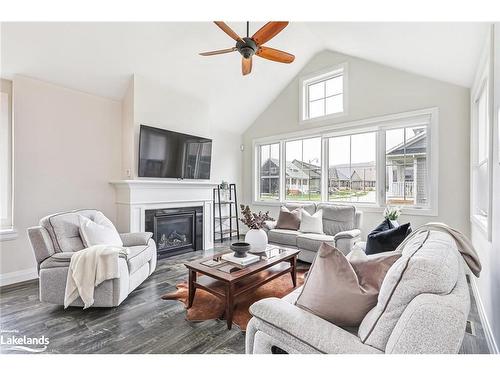 133 Red Pine Street, The Blue Mountains, ON - Indoor Photo Showing Living Room With Fireplace