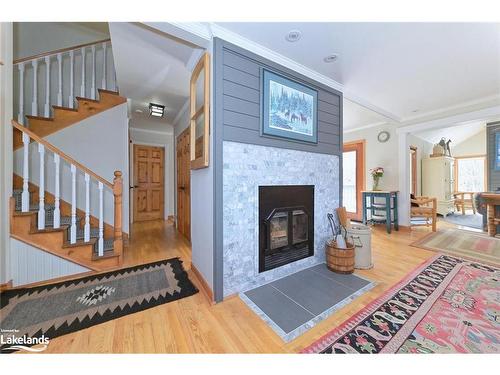 708148 21 County Road, Mulmur, ON - Indoor Photo Showing Living Room With Fireplace