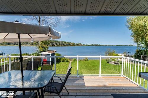 142 Mitchells Beach Road, Tay, ON - Outdoor With Body Of Water With Deck Patio Veranda With View