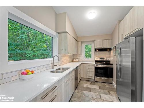 1059 Torpitt Road, Severn Bridge, ON - Indoor Photo Showing Kitchen With Double Sink