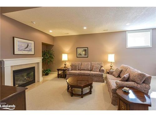 50-5 Invermara Court, Orillia, ON - Indoor Photo Showing Living Room With Fireplace