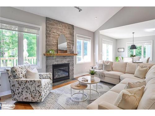 24 Westwind Court, Gravenhurst, ON - Indoor Photo Showing Living Room With Fireplace