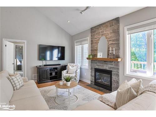 24 Westwind Court, Gravenhurst, ON - Indoor Photo Showing Living Room With Fireplace