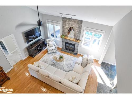 24 Westwind Court, Gravenhurst, ON - Indoor Photo Showing Living Room With Fireplace