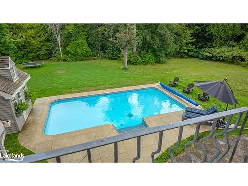 787517 Grey 13 Road, Clarksburg, ON - Outdoor With In Ground Pool With Deck Patio Veranda With Backyard