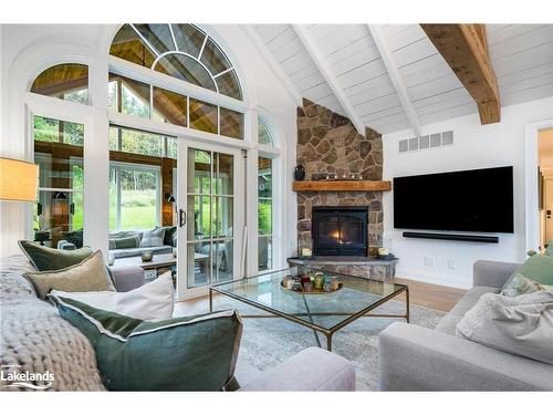 5 Purple Hill Lane, Creemore, ON - Indoor Photo Showing Living Room With Fireplace