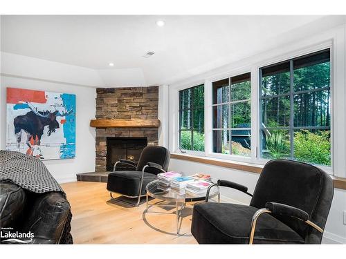 5 Purple Hill Lane, Creemore, ON - Indoor Photo Showing Living Room With Fireplace