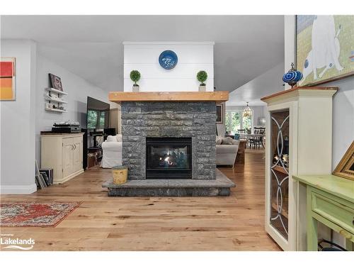 170 Springfield Road, Huntsville, ON - Indoor Photo Showing Living Room With Fireplace