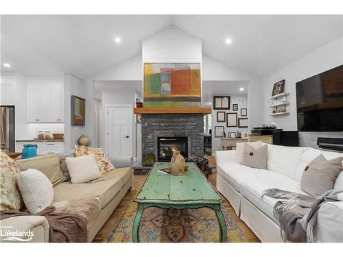 170 Springfield Road, Huntsville, ON - Indoor Photo Showing Living Room With Fireplace