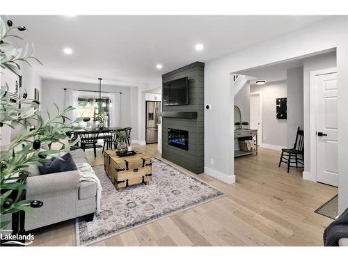 18 Godden Street, Collingwood, ON - Indoor Photo Showing Living Room With Fireplace