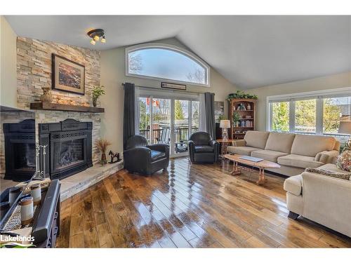 3628 Bayou Road, Severn, ON - Indoor Photo Showing Living Room With Fireplace