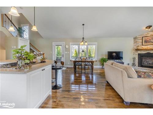 3628 Bayou Road, Severn, ON - Indoor Photo Showing Living Room With Fireplace