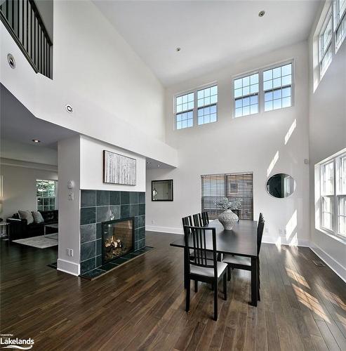 183 Alta Road, The Blue Mountains, ON - Indoor Photo Showing Dining Room With Fireplace