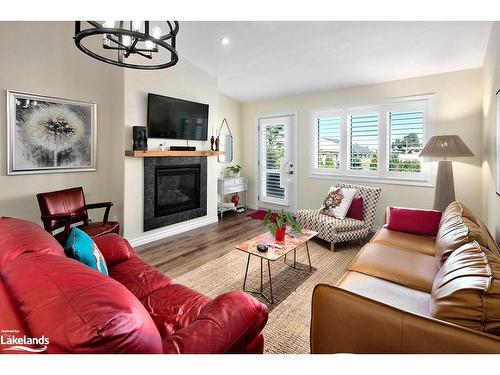 108 Warbler Way, Thornbury, ON - Indoor Photo Showing Living Room With Fireplace