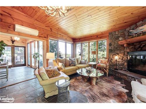 167 39Th Sideroad, The Blue Mountains, ON - Indoor Photo Showing Living Room With Fireplace