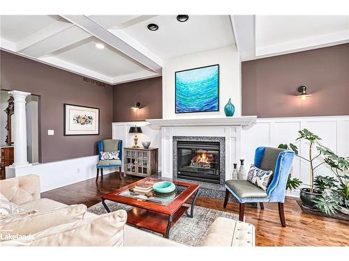 160 Grand Cypress Lane, The Blue Mountains, ON - Indoor Photo Showing Living Room With Fireplace