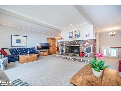 1 Shields Lane, Kawartha Lakes, ON - Indoor Photo Showing Living Room With Fireplace