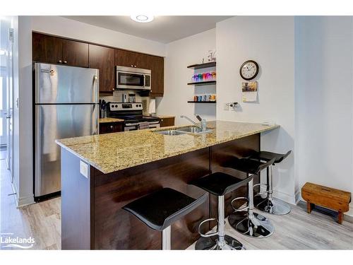 207-2 Brandy Lane Drive, Collingwood, ON - Indoor Photo Showing Kitchen With Double Sink