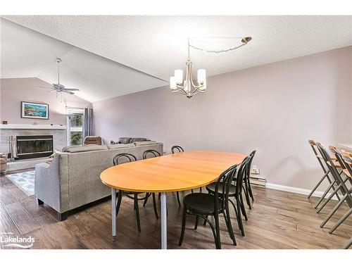 387 Mariners Way, Collingwood, ON - Indoor Photo Showing Dining Room With Fireplace