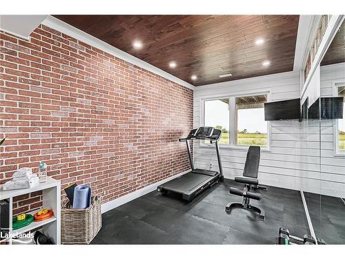 638508 St Vincent-Sydenham Townline, Sydenham, ON - Indoor Photo Showing Gym Room