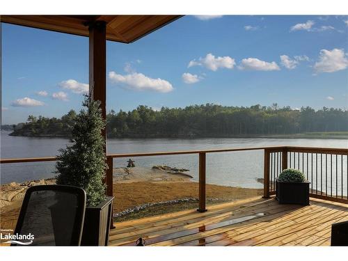 32 A11 Island, Pointe Au Baril, ON - Outdoor With Body Of Water With Deck Patio Veranda With View