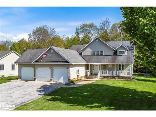 91 Mary Jane Road, Tiny, ON - Outdoor With Deck Patio Veranda With Facade