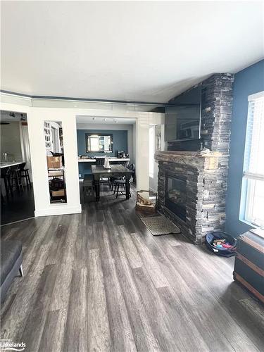 22 Market Street, Collingwood, ON - Indoor Photo Showing Living Room With Fireplace