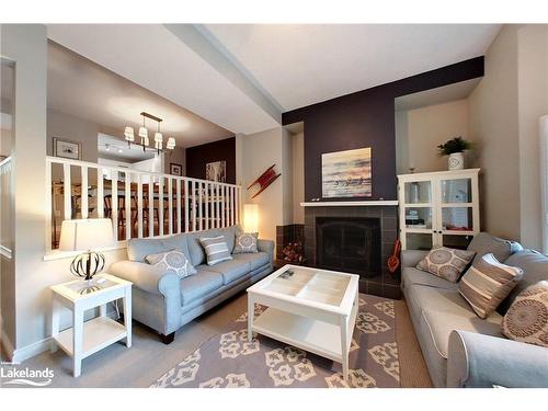 6 Port Road, Collingwood, ON - Indoor Photo Showing Living Room With Fireplace