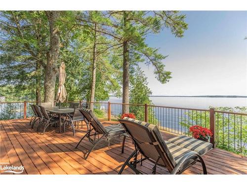 1335 Narrows Road N, Gravenhurst, ON - Outdoor With Body Of Water With Deck Patio Veranda With Exterior