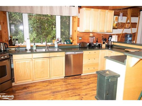 57 Slalom Gate Road, Collingwood, ON - Indoor Photo Showing Kitchen With Double Sink