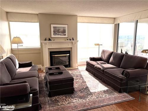 806-24 Ramblings Way, Collingwood, ON - Indoor Photo Showing Living Room With Fireplace