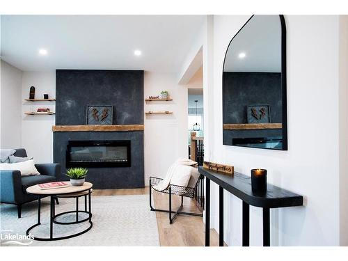 206135 Sykes Street N, Meaford, ON - Indoor Photo Showing Living Room With Fireplace